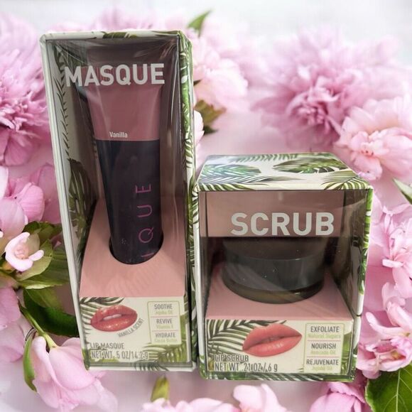 LIQUE -WOMAN OWNED Lip Masque &  Rejuvenating Lip Scrub NEW IN BOX - Picture 1 of 6